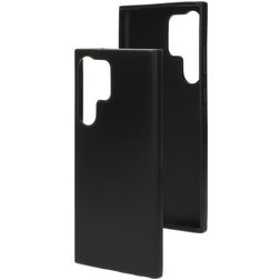 Mobiparts Classic Coque Samsung Galaxy S23 Ultra Coque arrière en TPU Souple - Matt Black