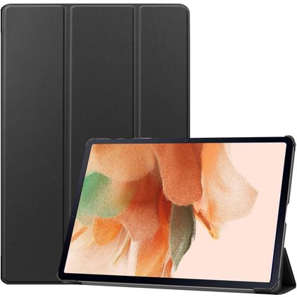 Mobigear Tri-Fold Coque Samsung Galaxy Tab S7 FE Etui - Noir