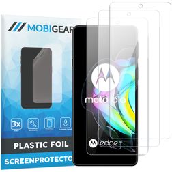Mobigear Motorola Edge 20 Protection d'écran Film - Compatible coque (Lot de 3)