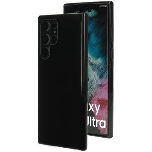 Mobiparts Classic Coque Samsung Galaxy S22 Ultra Coque arrière en TPU Souple - Noir