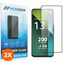 Mobigear Premium Xiaomi Redmi Note 13 Pro 5G Verre trempé Protection d'écran - Compatible Coque - Noir (Lot de 2)