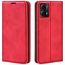 Mobigear Retro Slim Housse Motorola Moto E13 Etui Porte-Monnaie - Rouge