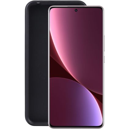 Mobigear Colors Coque Xiaomi 12 Lite Coque arrière en TPU Souple - Noir