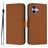 Mobigear Urban Wallet Housse iPhone 16 Etui Porte-Monnaie - Marron