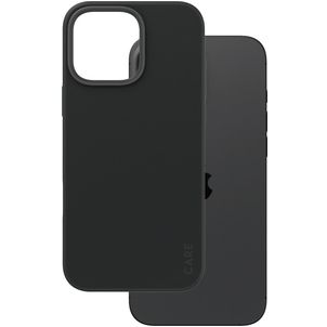 CARE by PanzerGlass Fashionable Coque iPhone 16 Pro Max MagSafe Coque arrière en Silicone - Noir
