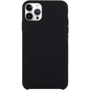 Mobigear Rubber Touch Coque iPhone 15 Pro Max Coque arrière en Silicone - Noir
