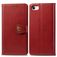 Mobigear Snap Button Housse iPhone 7 Etui Porte-Monnaie - Rouge