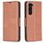 Mobigear Excellent Housse Samsung Galaxy S25 Plus Etui Porte-Monnaie - Marron