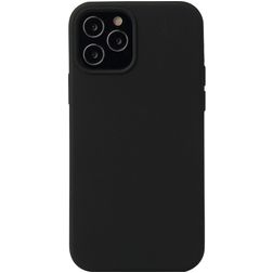 Mobigear Rubber Touch Coque iPhone 13 Mini Coque arrière en Silicone - Noir