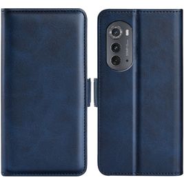 Mobigear Slim Magnet Housse Motorola Edge (2022) Etui Porte-Monnaie - Dark Blue