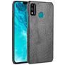 Mobigear Croco Coque HONOR 9X Lite Coque arrière Rigide - Noir