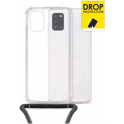 My Style Loop Transparente Samsung Galaxy A31 Coque avec cordon en TPU Souple - Transparent
