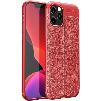Mobigear Luxury Coque iPhone 12 Pro Max Coque arrière en TPU Souple - Rouge