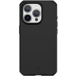 ITSkins SpectrumSilk-R Coque iPhone 15 Pro Coque arrière en TPU Souple Anti-Chocs - Noir