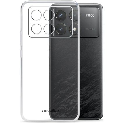 Mobilize Gelly POCO F6 Pro TPU souple Coque arrière - Noir