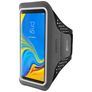 Mobiparts Comfort Fit Brassard Téléphone Samsung Galaxy A7 (2018) Brassard Coque de Sport en Neoprène - Noir