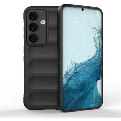 Mobigear Bumpy Coque Samsung Galaxy S24 Coque arrière en TPU Souple - Noir