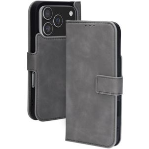 Mobiparts Classic Wallet Housse iPhone 17 Pro MagSafe Etui - Granite Grey