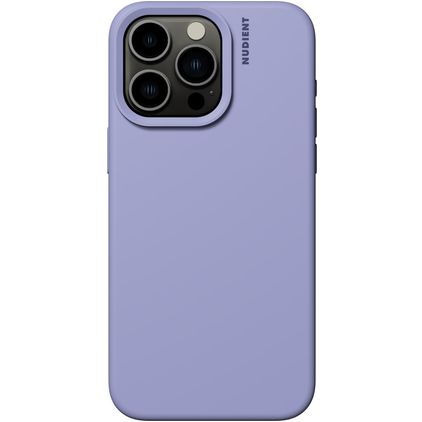 Nudient Base Coque iPhone 15 Pro Max Coque arrière en Silicone - Soft Purple