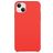 Mobigear Rubber Touch Coque iPhone 15 Coque arrière en Silicone - Rouge