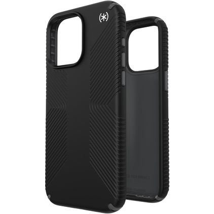 Speck Presidio2 Grip Coque iPhone 15 Pro Max Coque arrière Rigide Anti-Chocs - Noir