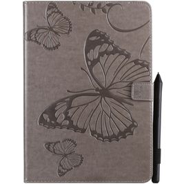 Mobigear Butterfly Coque iPad 9 (2021) Etui + Porte-crayon - Gris