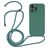 Mobigear Lanyard iPhone 14 Pro Coque avec cordon en Silicone - Vert