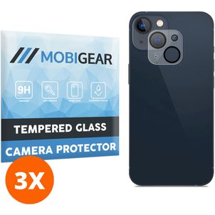 Mobigear iPhone 14 Verre trempé Protection Caméra - Compatible Coque (Lot de 3)