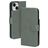 Mobiparts Classic Wallet Housse iPhone 15 Etui Porte-Monnaie - Stone Green