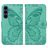 Mobigear Butterfly Housse Samsung Galaxy S26 FE Etui Porte-Monnaie - Vert