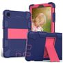 Mobigear ShieldStand Samsung Galaxy Tab A7 Lite Plastique rigide / Silicone Coque arrière + Support - Bleu / Rose