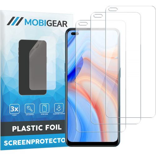 Mobigear OPPO Reno 4 5G Protection d'écran Film - Compatible Coque (Lot de 3)