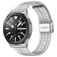Mobigear Seven Bead Bracelet Acier pour Smartwatch Fermeture à pince - 20 mm - Argent