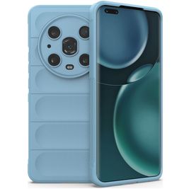 Mobigear Bumpy Coque HONOR Magic 4 Pro Coque arrière en TPU Souple - Bleu