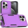 Mobigear Heavy Armor Coque iPhone 16 Pro Coque arrière Rigide Anti-Chocs - Violet