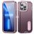 Mobigear Rugged Stand Coque iPhone 14 Pro Coque arrière Rigide Anti-Chocs avec Support Amovible - Violet