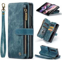 Caseme C30 Housse Samsung Galaxy Z Fold 4 Etui Porte-Monnaie - Bleu