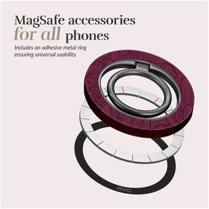 MIO Holder MagSafe Bague téléphone - Berry Blooms Universel