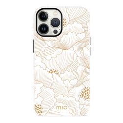MIO iPhone 13 Pro MagSafe Plastique rigide Coque arrière - White Roses