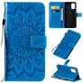 Mobigear Sunflower Housse Samsung Galaxy S20 Plus Etui Porte-Monnaie - Bleu