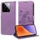 Mobigear Flowers Xiaomi 15 Étui Portefeuille - Violet