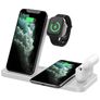 Mobigear JetCharge 4in1 Station de Charge QI pour Double Smartphone / AirPods & Apple Watch - Blanc
