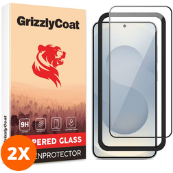 GrizzlyCoat Easy Fit Samsung Galaxy S25 Edge Verre trempé Protection d'écran - Compatible Coque + Cadre d'installation (Lot de 2)