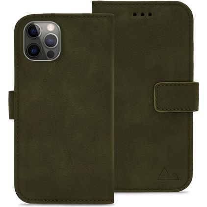 My Style Flex Wallet Housse iPhone 12 Etui Porte-Monnaie - Forest Green