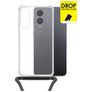 My Style Loop Transparente Samsung Galaxy S25 Edge Coque avec cordon en TPU Souple - Transparent