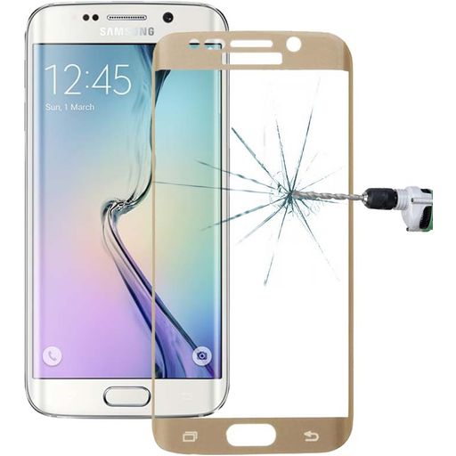 Mobigear Premium Samsung Galaxy S6 Edge Plus Verre trempé Protection d'écran - Compatible Coque - Or