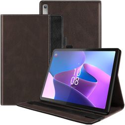 Mobigear Folio Coque Lenovo Tab P11 Pro Gen 2 Etui + Porte-crayon - Marron