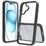 Mobigear Crystal Coque iPhone 16 Coque arrière Rigide - Noir