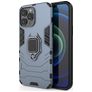Mobigear Armor Ring Coque iPhone 13 Pro Max Coque arrière Rigide Anti-Chocs avec Anneau-Support - Bleu
