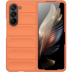 Mobigear Bumpy Samsung Galaxy Z Fold 5 TPU souple Coque arrière - Orange